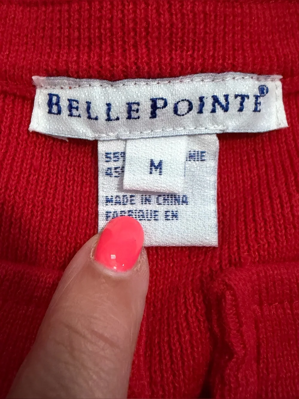 Belle Pointe Vintage Red Nutcracker Holiday Button Down Sweater Size Medium